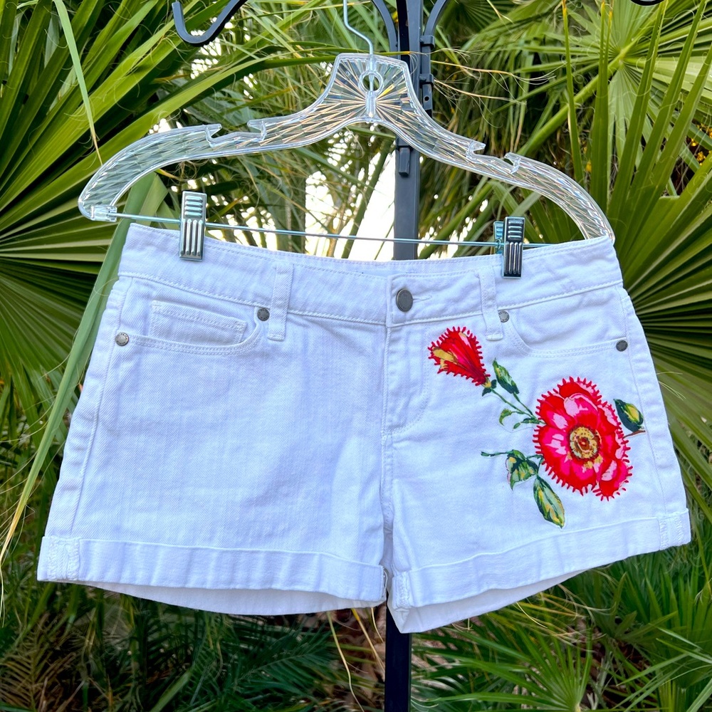 Upcycled Paige Jean shorts
